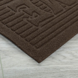 Коврик придверный Лакрум Welcome прямоугольник коричневый, фото 10