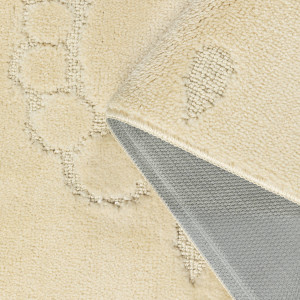 Комплект ковриков на пенорезине FLO 3001 BEIGE с вырезом, фото 4