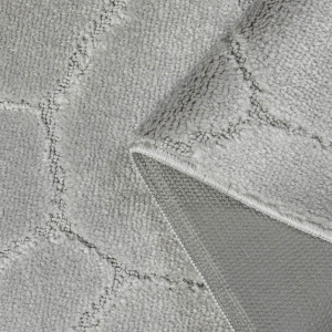 Комплект ковриков на пенорезине FLO 3008 GREY с вырезом, фото 4