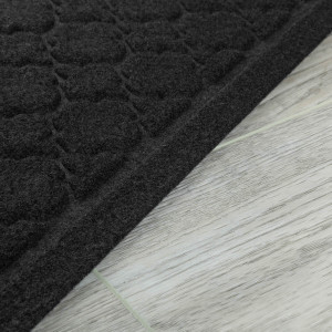 Коврик придверный Лакрум Орнамент прямоугольник черный, фото 9