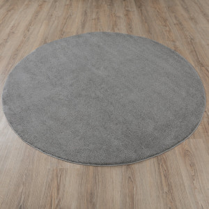 Ковры из Турции Sher PC00A Grey/Grey круг, фото 2