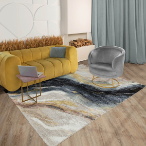 Ковры из Турции Elsa L624A Beige/Navy, фото 6
