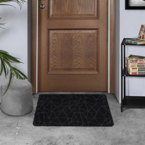 Коврик придверный Дюран Битое стекло черный, фото 6