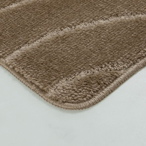 Комплект ковриков на пенорезине FLO 3224 CARAMEL с вырезом, фото 8