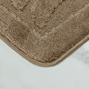 Комплект ковриков на пенорезине FLO 3002 CARAMEL с вырезом, фото 8