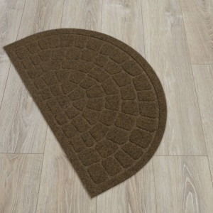 Коврик придверный Лакрум Steen полукруг коричневый, фото 3