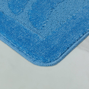 Комплект ковриков на пенорезине FLO 3002 BLUE с вырезом, фото 8