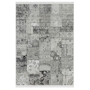 Ковры из Бельгии Isphahan Современные дизайны 84475 Silver/Anthracite, фото 1