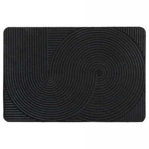 Коврик придверный Дюран Круги черный, фото 1