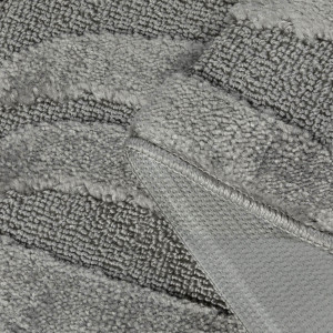 Комплект ковриков на пенорезине FLO 3002 D.GREY с вырезом, фото 4