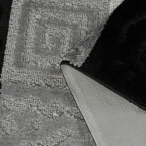 Комплект ковриков на пенорезине FLO 3332 GREY MİX с вырезом, фото 4