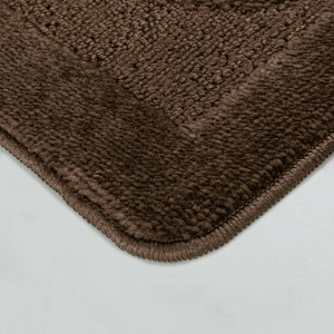 Комплект ковриков на пенорезине FLO 3002 BROWN с вырезом, фото 8