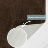 Комплект ковриков на пенорезине FLO 3008 BROWN с вырезом, фото 4