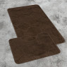 Комплект ковриков на пенорезине FLO 3008 BROWN с вырезом, фото 3
