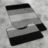 Комплект ковриков на пенорезине FLO 3332 GREY MİX с вырезом, фото 3