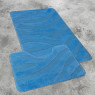 Комплект ковриков на пенорезине FLO 3018 BLUE с вырезом, фото 3