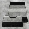Комплект ковриков на пенорезине FLO 3055A GREY MİX с вырезом, фото 2