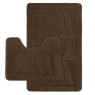 Комплект ковриков на пенорезине FLO 3002 BROWN с вырезом, фото 1