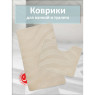 Комплект ковриков на пенорезине FLO 3018 BEIGE с вырезом, фото 1