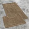 Комплект ковриков на пенорезине FLO 3002 CARAMEL с вырезом, фото 3