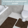 Комплект ковриков на пенорезине FLO 3008 BROWN с вырезом, фото 7