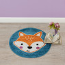 Ковры из Турции COLOR (shapes) L469A BLUE/ORANGE, фото 5