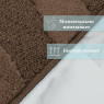 Комплект ковриков на пенорезине FLO 3018 BROWN с вырезом, фото 2