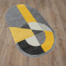 Ковры из Турции REGGI L267A L.GREY/YELLOW овал, фото 3