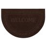 Коврики с тисненным рисунком влаговпитывающий "Welcome" коричневый, фото 1