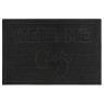 Коврик придверный Лакрум Welcome прямоугольник черный, фото 1
