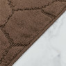 Комплект ковриков на пенорезине FLO 3008 BROWN с вырезом, фото 8