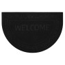 Коврик придверный Лакрум Welcome полукруг черный, фото 1
