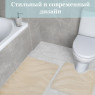 Комплект ковриков на пенорезине FLO 3018 BEIGE с вырезом, фото 7