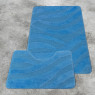 Комплект ковриков на пенорезине FLO 3018 BLUE с вырезом, фото 2