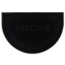 Коврики с тисненным рисунком влаговпитывающий "Welcome" черный, фото 1