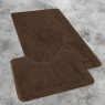 Комплект ковриков на пенорезине FLO 3002 BROWN с вырезом, фото 3