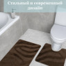 Комплект ковриков на пенорезине FLO 3018 BROWN с вырезом, фото 7