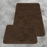 Комплект ковриков на пенорезине FLO 3008 BROWN с вырезом, фото 2