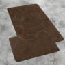 Комплект ковриков на пенорезине FLO 3023 BROWN с вырезом, фото 3
