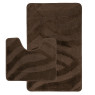 Комплект ковриков на пенорезине FLO 3018 BROWN с вырезом, фото 1