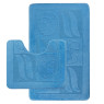 Комплект ковриков на пенорезине FLO 3002 BLUE с вырезом, фото 1