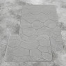 Комплект ковриков на пенорезине FLO 3008 GREY с вырезом, фото 2