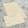 Комплект ковриков на пенорезине FLO 3224 BEIGE с вырезом, фото 3